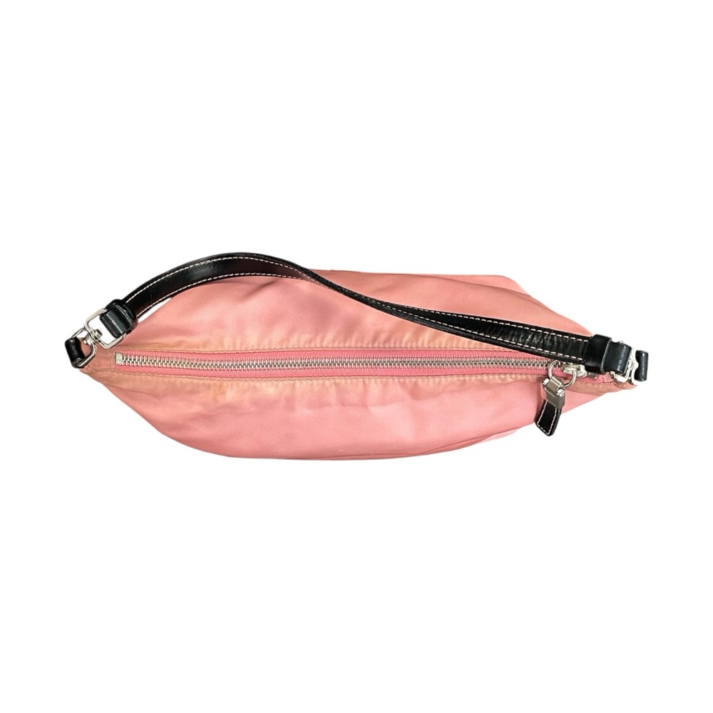 Vintage Prada Tessuto Sirio Baby Pink Nylon Shoulder Boat Bag - Picture 2 of 11